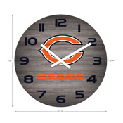 Chicago Bears Weathered 16" Clock, 661-1019